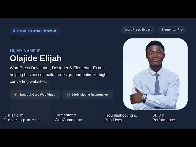 WordPress & Elementor Developer - Upwork
