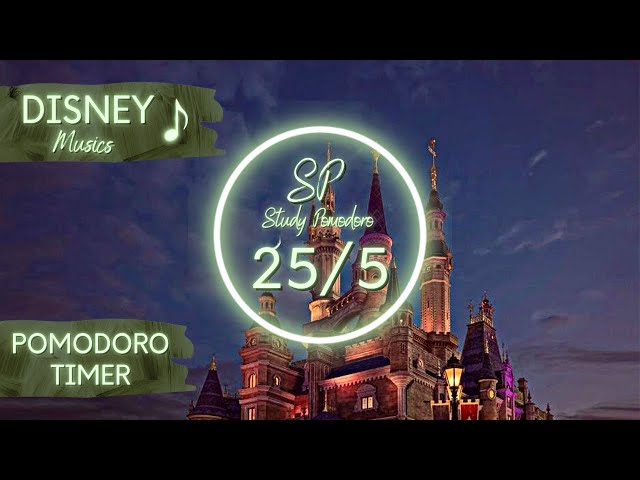 2-Hour Pomodoro Timer Disney Lofi 🏰 Deep Focus, Relaxing Lofi, Stay Motivated ★︎ Pomodoro 25/5