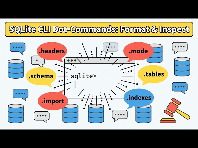 SQLite Dot-Commands Tutorial: .headers, .mode, .schema, .tables Demo