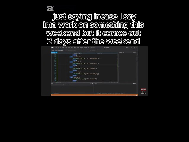 day 20 of learning c# #learning #coding #gamedev #csharp #unity #switch #case #switchcase