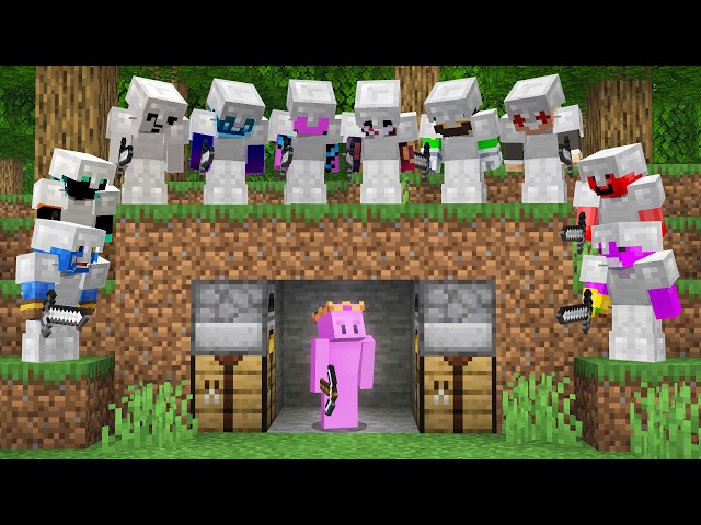 Minecraft Speedrunner VS 10 Hunters REMATCH