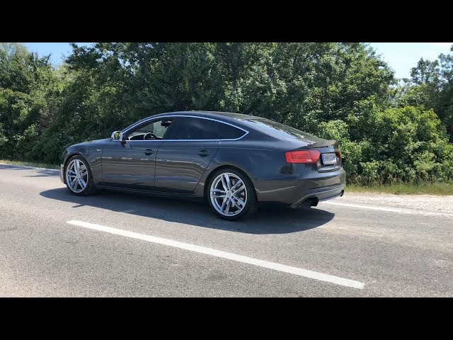 Audi S5 B8 V6 w/ ARMYTRIX Variable Valve Controlled Exhaust, Open/Close Valves Acceleration Sounds!
