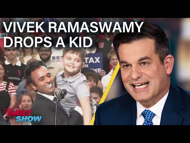 Ramaswamy Nearly Drops a Kid, Paxton's Ad Backfires & Trump Wants to Fix Your Clock | The Daily Show