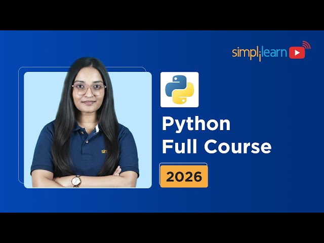 Python Full Course 2026 | Python For Beginners | Python Basics For Beginners 2026 | Simplilearn