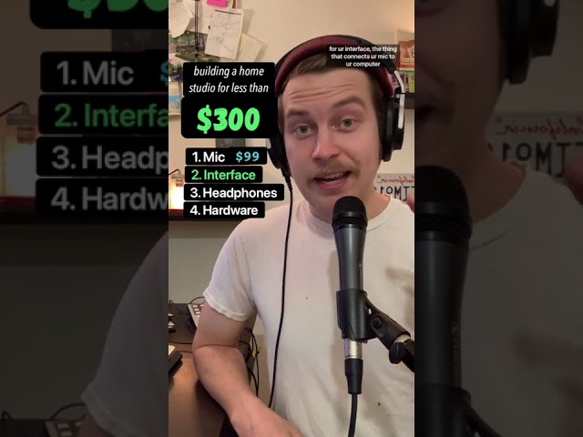 how to build a home studio for less than $300