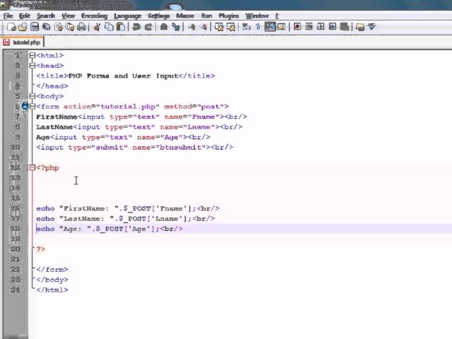 PHP Forms and User Input
