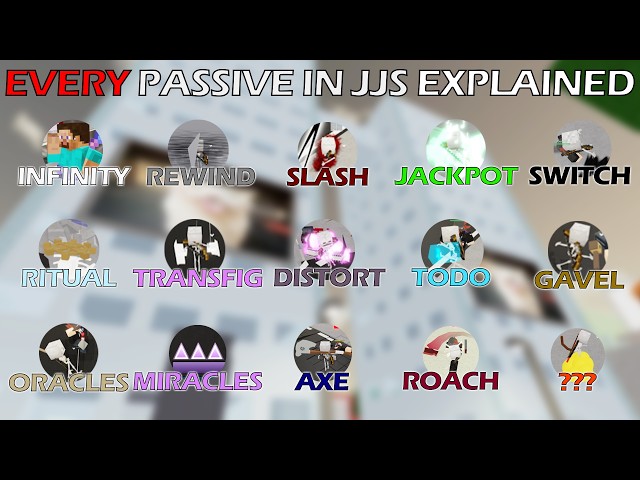 Every PASSIVE in JJS EXPLAINED in 7 MINUTES