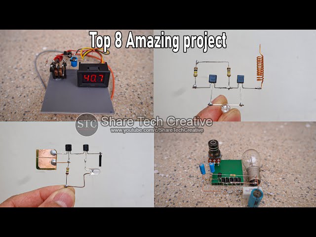 Top 8 Amazing electronics projects very simple with C1815 transistors