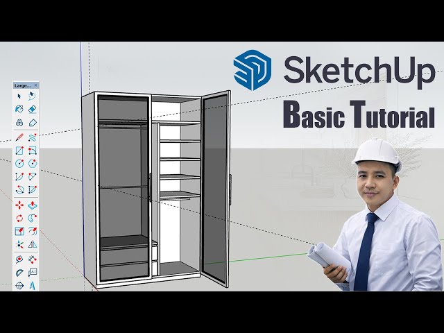 Small Bedroom Wardrobe Design in Google SketchUp | Step