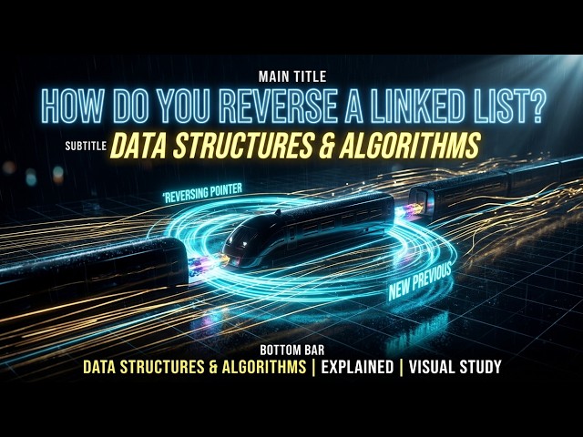 Reverse a Linked List Visually — The 3-Pointer Trick | Computer Science
