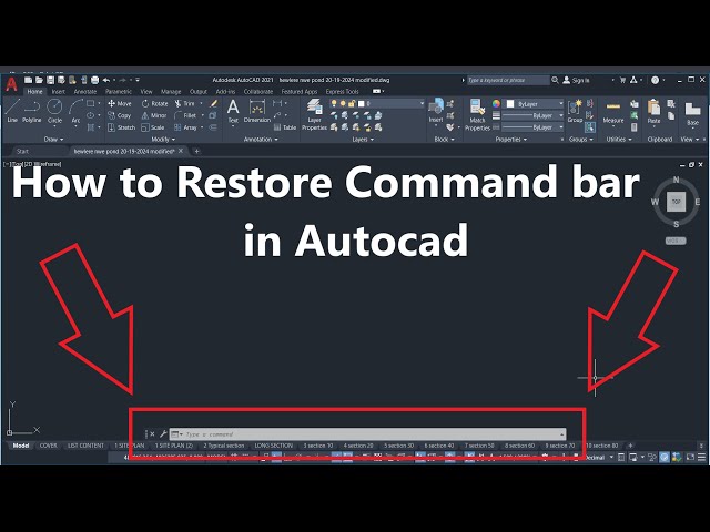 how to restore command line in AutoCAD | how to add Command bar in AutoCAD