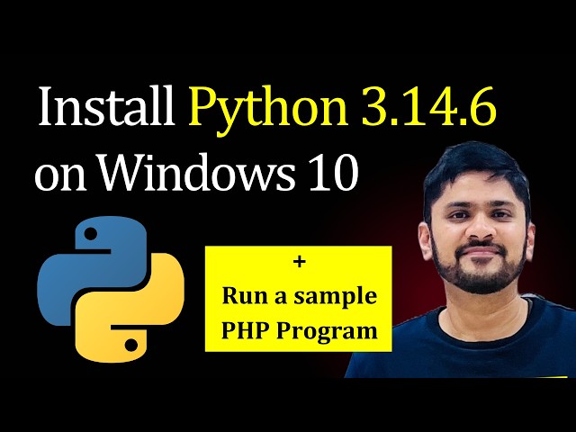 How to install Python 3.14.6 on Windows 10