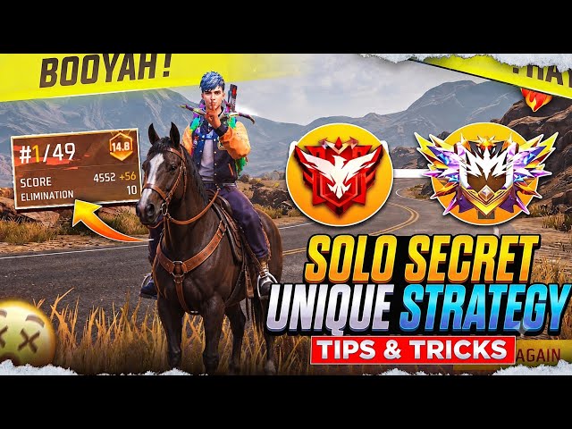 Best Strategy For New Season 🔥 Solo Grandmaster Pushing Tips And Tricks | #freefire