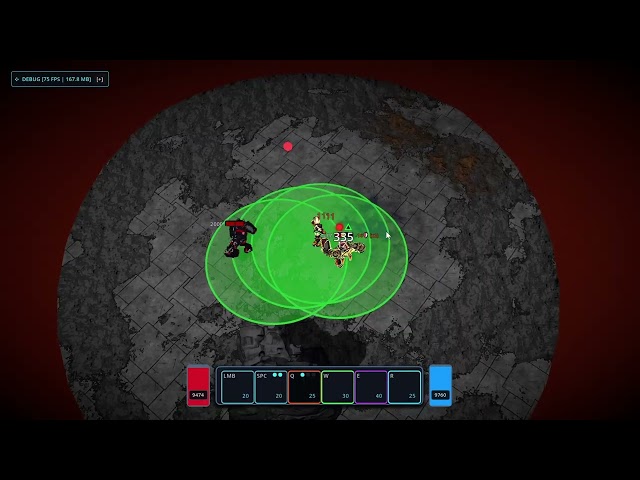 Indie Game Devlog: Testing Combat Mechanics & AoE Telegraphs | Top-Down ARPG