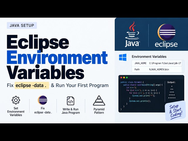 Eclipse Environment Setup & Java Pyramid Program | Kumar Effect