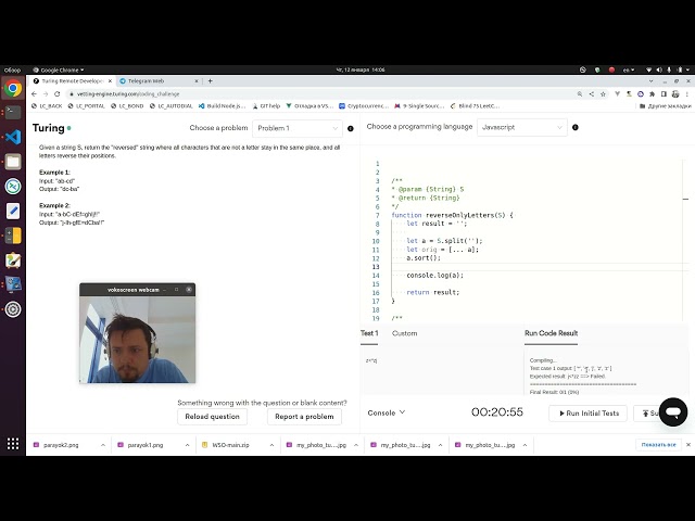 How i've failed programming challenge on Turing.com