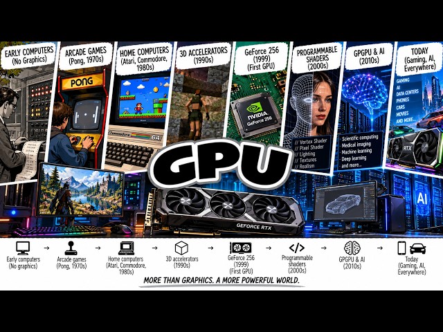 The History of the GPU – From Simple Graphics to Artificial Intelligence
