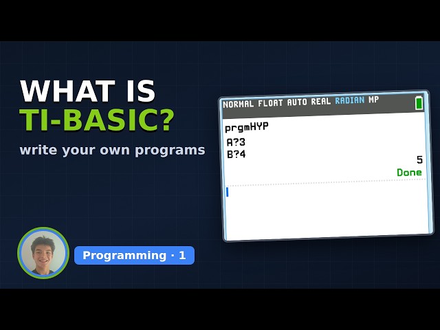 TI-84 Evo – What Is TI-Basic and What Can It Do? | Algebra 2 with Jonah