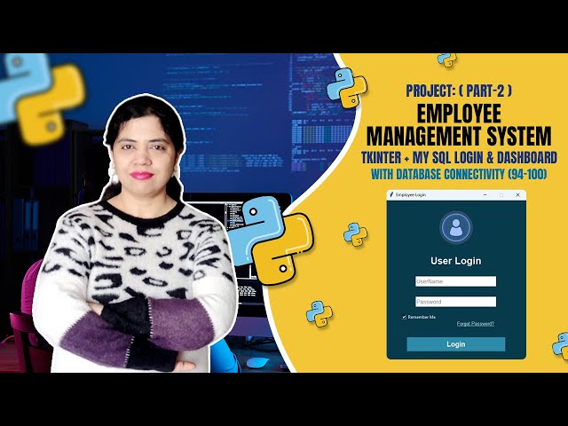 Part #2 - Create Python Tkinter Login & Dashboard with MySQL Integration | Crack IT With Anu
