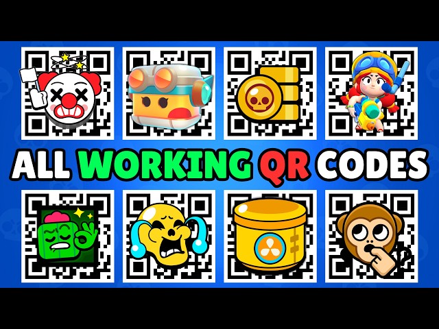 ALL Working QR CODES in Brawl Stars (FREE Rewards!)
