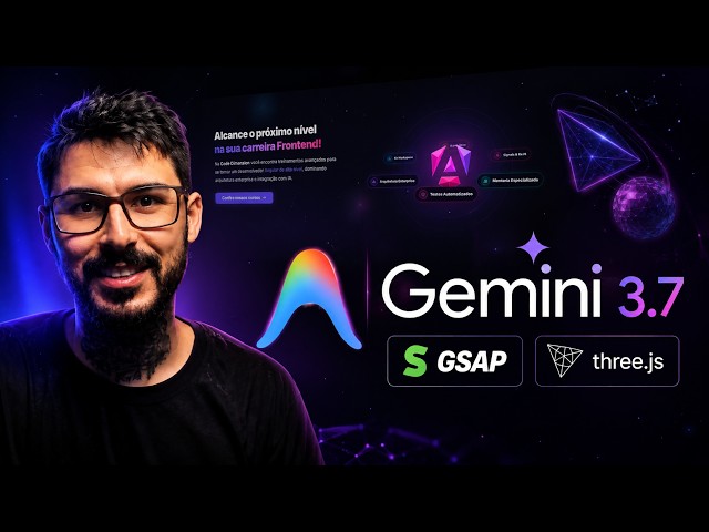 Gemini 3.7 + Antigravity: Creating Websites with Angular, GSAP, and Three.js