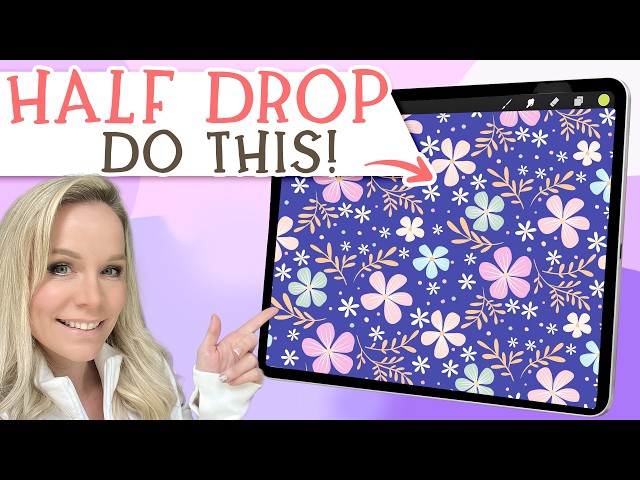 How to Make a Half Drop Repeat Pattern in Procreate
