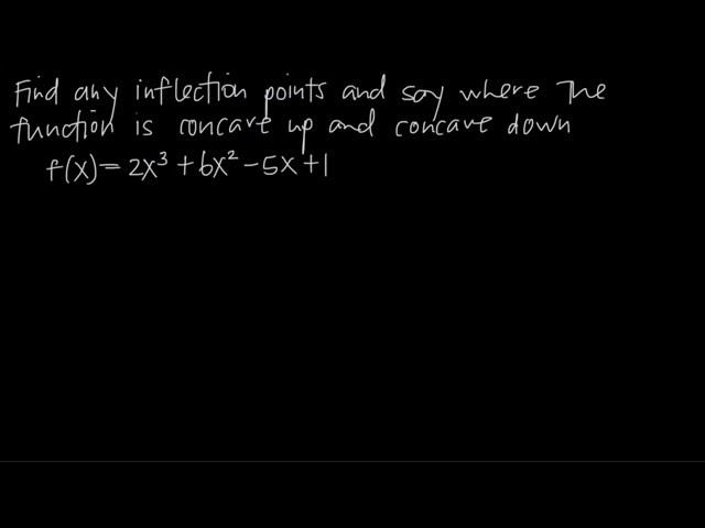 INFLECTION POINTS and CONCAVITY (KristaKingMath)