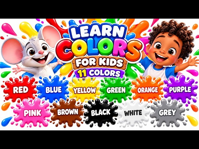 Learn Colours for Kids with Milo & Friends | Fun Colour Song for Toddlers & Preschoolers 