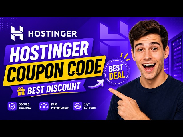 Hostinger Coupon Code 2026 🔥 Biggest Discount + Extra Months
