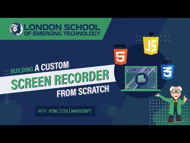 Building a Custom Screen Recorder from Scratch with HTML, CSS & JavaScript | Step-by-Step Tutorial