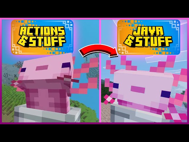 I Turned Minecraft Java into Actions & Stuff!!