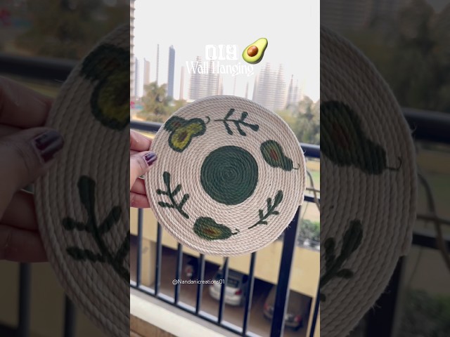 DIY | macrame cord paining 🥑#youtubeshorts #tutorial #viral #trending