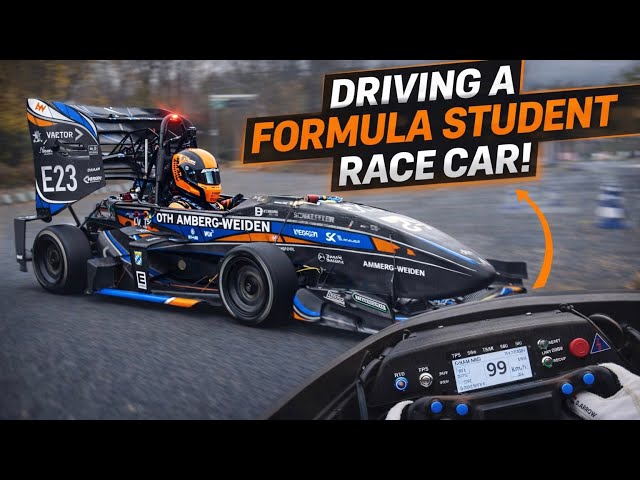 WILD! 1st ride in a Formula Student RACECAR! | 4K POV Onboard
