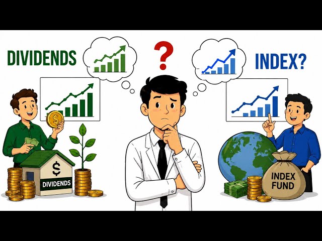 Dividend Stocks vs Index Funds Which Actually Builds More Wealth (Real Math Explained)