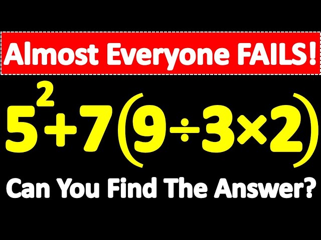 Only 1 in 10 People Can Solve This Amazing Math Question! Will You Get It Right? 