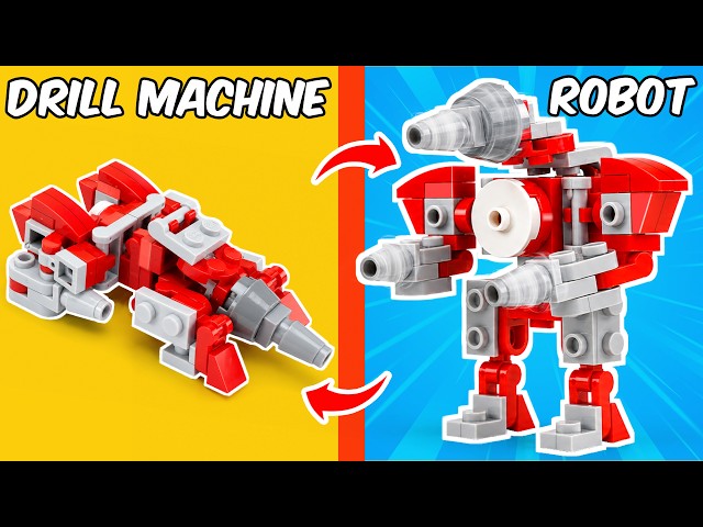 I Built Tiny LEGO Vehicles That Transform Into Robots | FUNZ Bricks