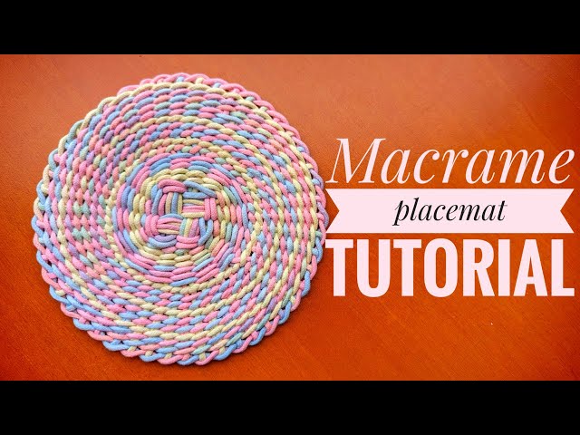 Macrame placemat tutorial | МК серветка макраме