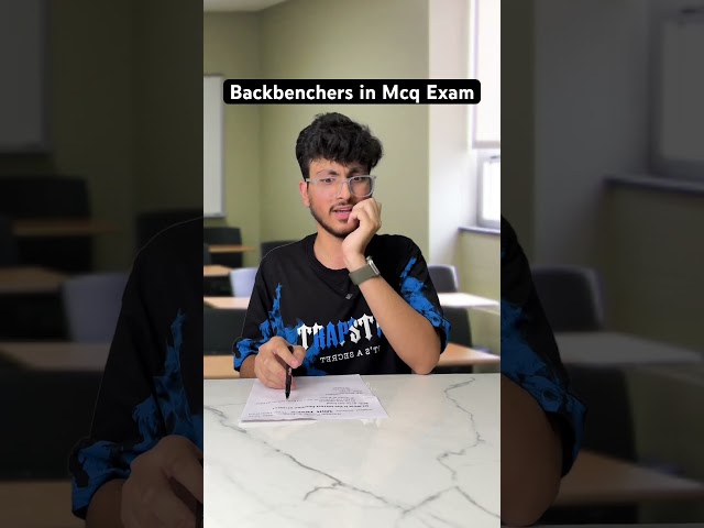 Students in Mcq Exam 😂 #shorts #relatable #students