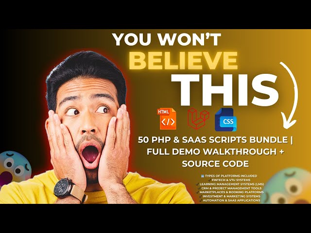 Launch Any Website in Days with These 50+ PHP Scripts