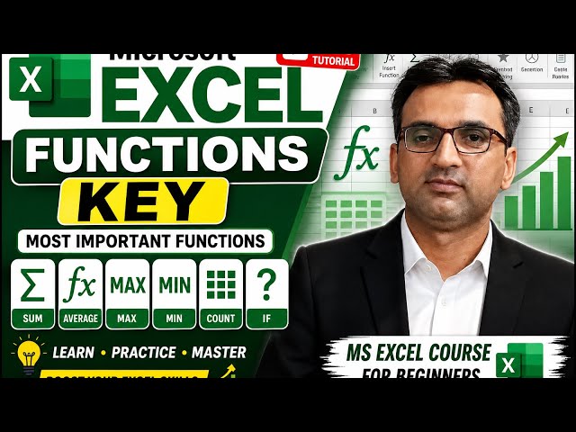 Microsoft Excel Functions Explained | Complete Guide for Beginners