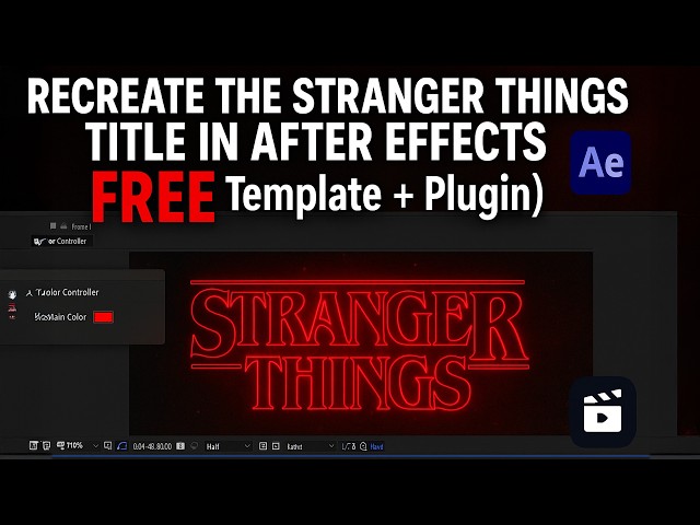 How to Recreate the Stranger Things Intro in After Effects (Free Template + Text Pilot Plugin)