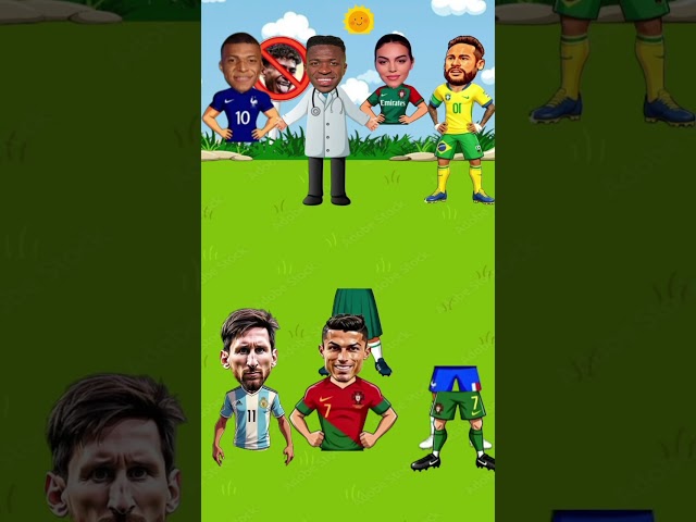 “Can You Guess These Legs?! 🤣 Ronaldo vs Messi vs Mbappé vs Georgina vs Vinicius” #shorts​#cartoon