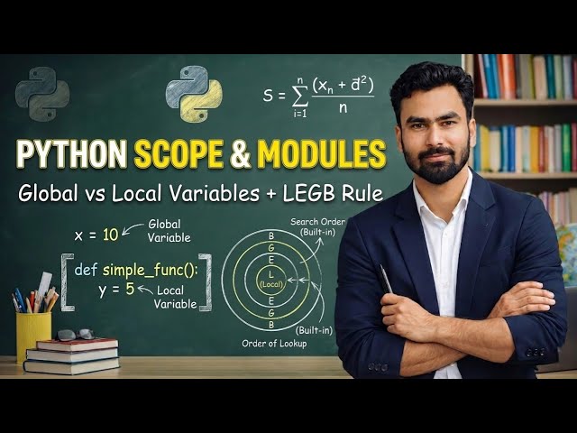 Python Scope & Modules: Global vs Local Variables + LEGB Rule