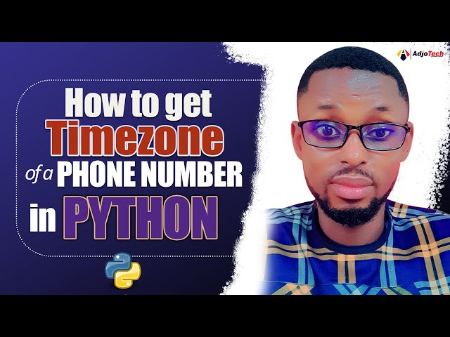 How to get a phone number timezone in python