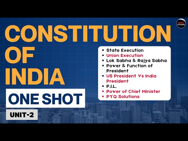 COI One Shot | Unit 2 | COI PYQS | Aktu Exams | COI imp topic | Constitution Of India