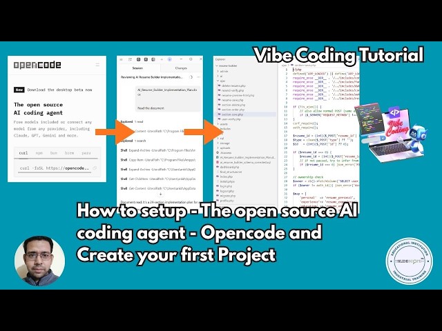 How to setup - The open source AI coding agent - Opencode and Create your first Project