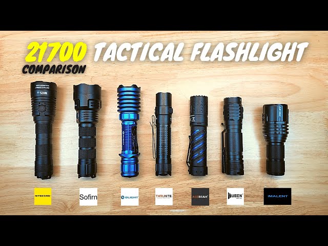 21700 Tactical Flashlight Comparison (Sofirn vs Nitecore vs ACEBEAM vs IMALENT  vs Wuben vs Olight)