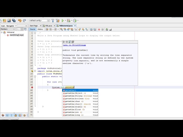 Nested Loops Tutorial Video by Salem & Tingcang