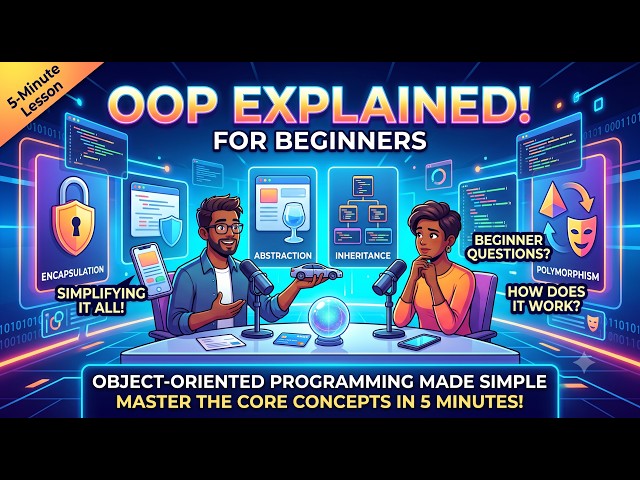 OOP for Beginners: The Blueprint & The Factory | 4 Pillars Explained Simply #oop #learntocode