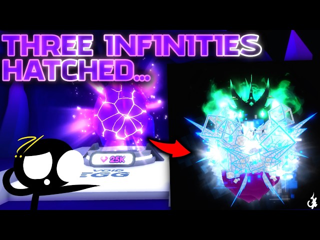 I HATCHED **3 INFINITIES** IN ONE DAY IN THE NEW BUBBLE GUM SIM INFINITY UPDATE!?!?